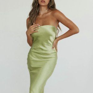 PRINCESS POLLY- HALEY MAXI DRESS GREEN Size 2